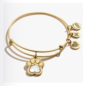 Alex & Ani Paw Prints Charm Bangle